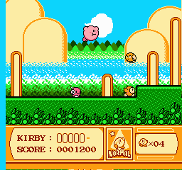 Kirby's Adventure gameplay screenshot